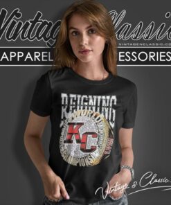 Reigning Ring Kansas City Chiefs Super Bowl Lviii Champions Women T Shirt 1