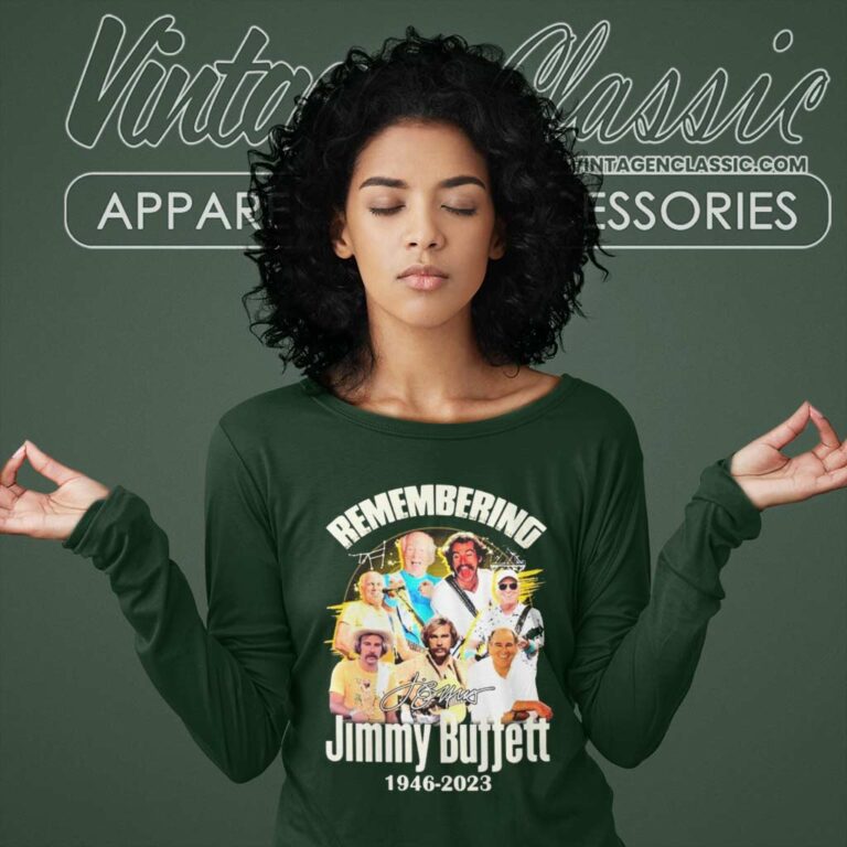 Remembering Jimmy Buffett 1946 2023 Signatures Long Sleeve Tee Remembering Jimmy Buffett 1946 2023 Signatures Long Sleeve Tee