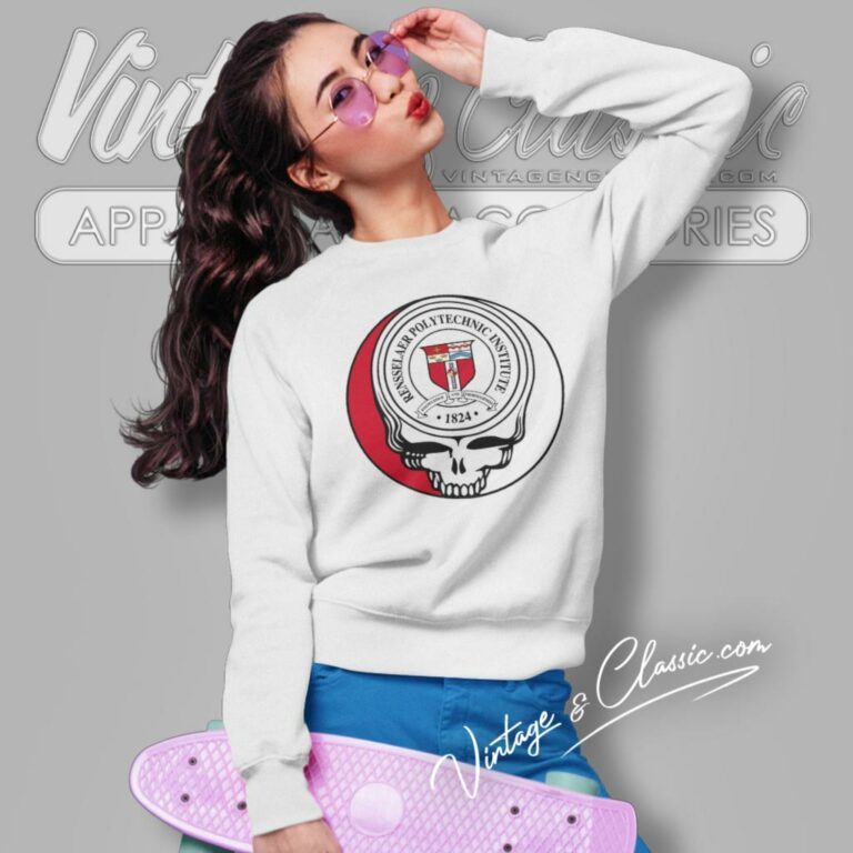 Rensselaer Polytechnic Institute Grateful Dead Steal Your Face Sweatshirt Rensselaer Polytechnic Institute Grateful Dead Steal Your Face Sweatshirt