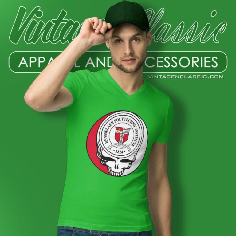 Rensselaer Polytechnic Institute Grateful Dead Steal Your Face V Neck TShirt Rensselaer Polytechnic Institute Grateful Dead Steal Your Face V Neck TShirt