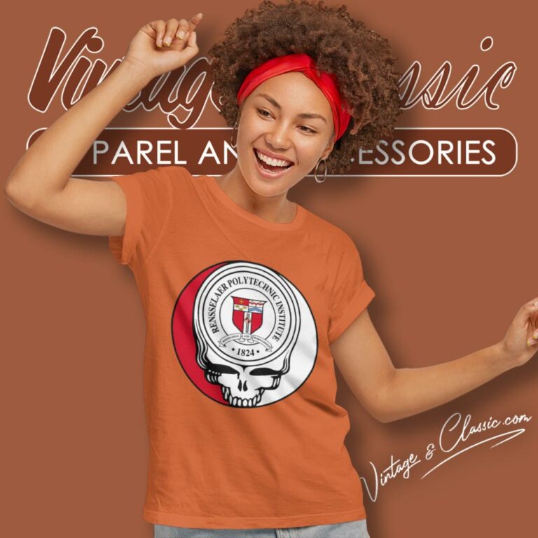 Rensselaer Polytechnic Institute Grateful Dead Steal Your Face Women T Shirt Rensselaer Polytechnic Institute Grateful Dead Steal Your Face Women T Shirt