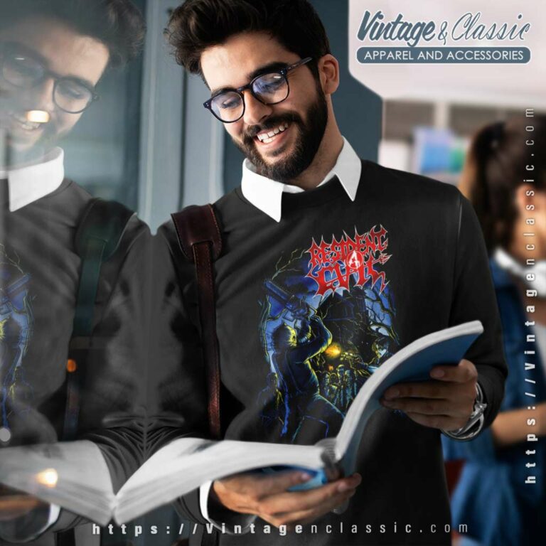 Resident Evil Saw No Evil Game Sweatshirt Resident Evil Saw No Evil Game Sweatshirt