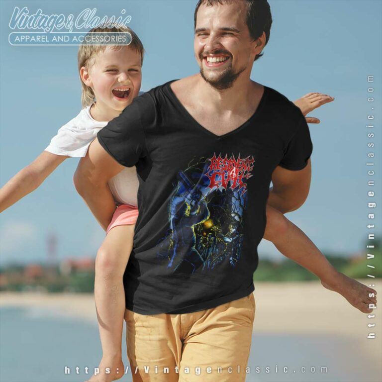 Resident Evil Saw No Evil Game Vneck Resident Evil Saw No Evil Game Vneck