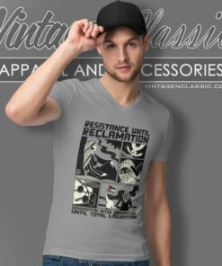 Resistance Until Reclamation Free Palestine V Neck TShirt