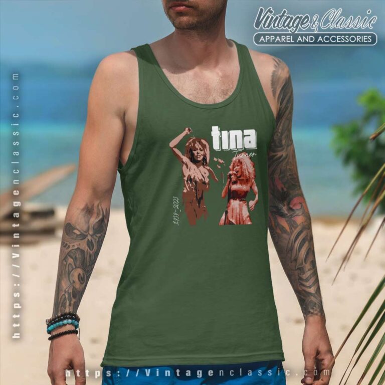 Rest In Peace Tina Turner Musical Souvenir Tank Top Racerback Rest In Peace Tina Turner Musical Souvenir Tank Top Racerback