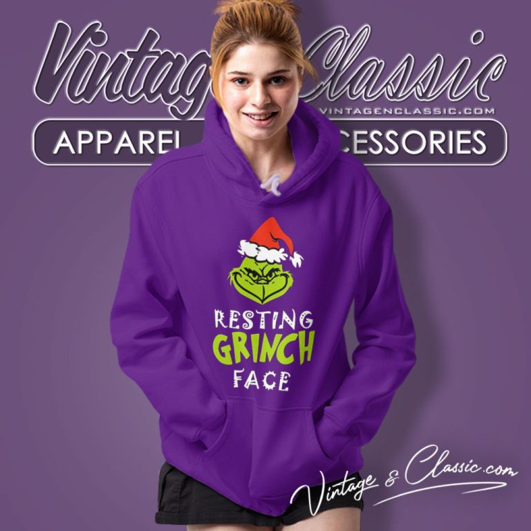 Resting Grinch Face Christmas Hoodie Resting Grinch Face Christmas Hoodie