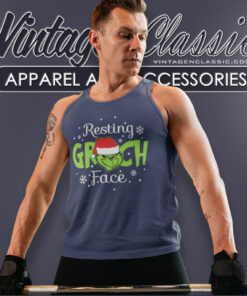 Resting Grinch Face Santa Shirt 4 Resting Grinch Face Santa Tank Top Racerback