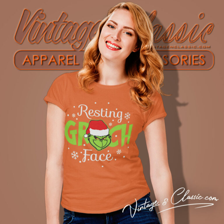 Resting Grinch Face Santa Women T Shirt Resting Grinch Face Santa Women T Shirt