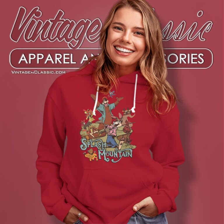 Retro Disneyland Splash Mountain Disney Characters Hoodie Retro Disneyland Splash Mountain Disney Characters Hoodie