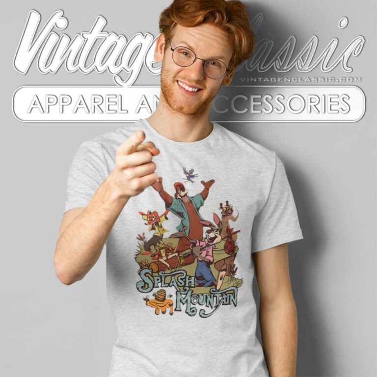 Retro Disneyland Splash Mountain Disney Characters T Shirt Retro Disneyland Splash Mountain Disney Characters T Shirt