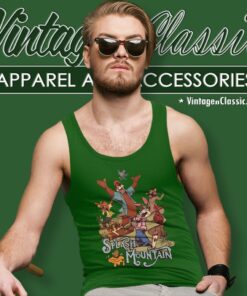 Retro Disneyland Splash Mountain Disney Characters Tank Top Racerback