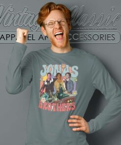 Retro Jonas Brothers Shirt jonas Brothers Fan Gift Long Sleeve Tee