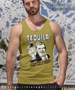 Retro Tequila Drunk Funny Tank Top Racerback
