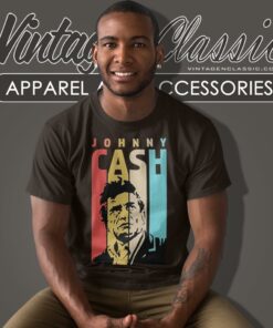 Retro Vintage Johnny Cash T Shirt 1