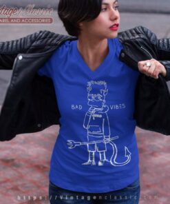 Revenge Xxxtentacion Shirt Bad Vibes Bart Simpson V Neck TShirt