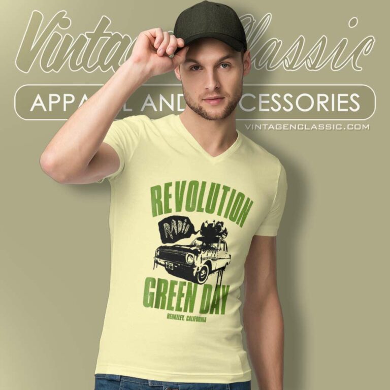 Revolution Radio Green Day V Neck TShirt Revolution Radio Green Day V Neck TShirt