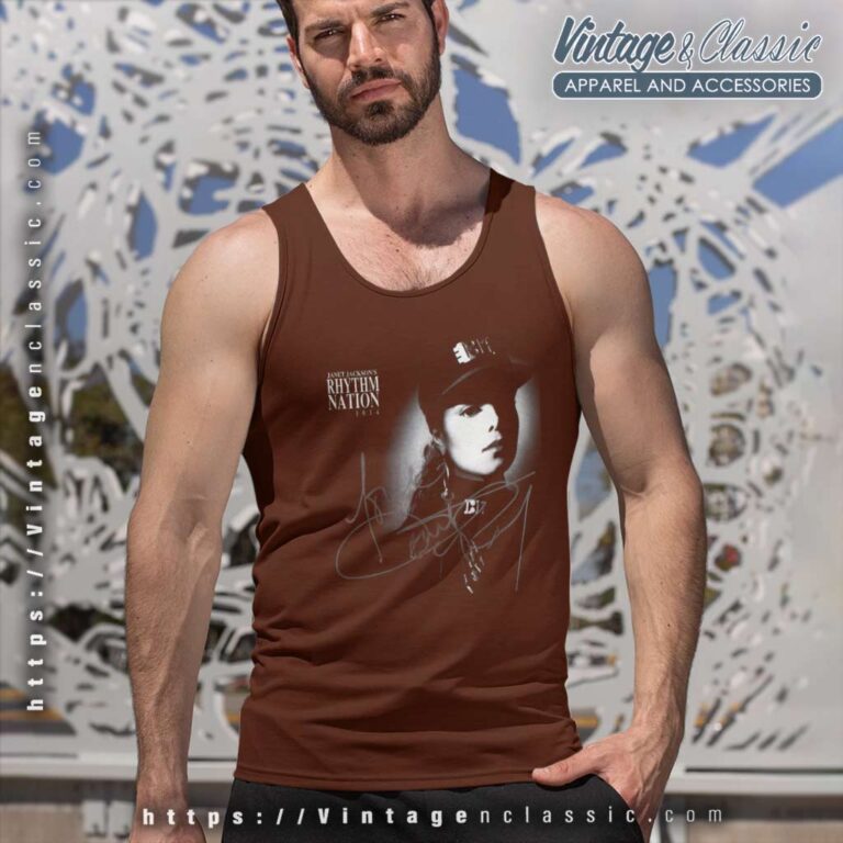 Rhythm Nation 1984 Shirt Janet Jacksons Signature Tank Top Racerback Rhythm Nation 1984 Shirt Janet Jacksons Signature Tank Top Racerback