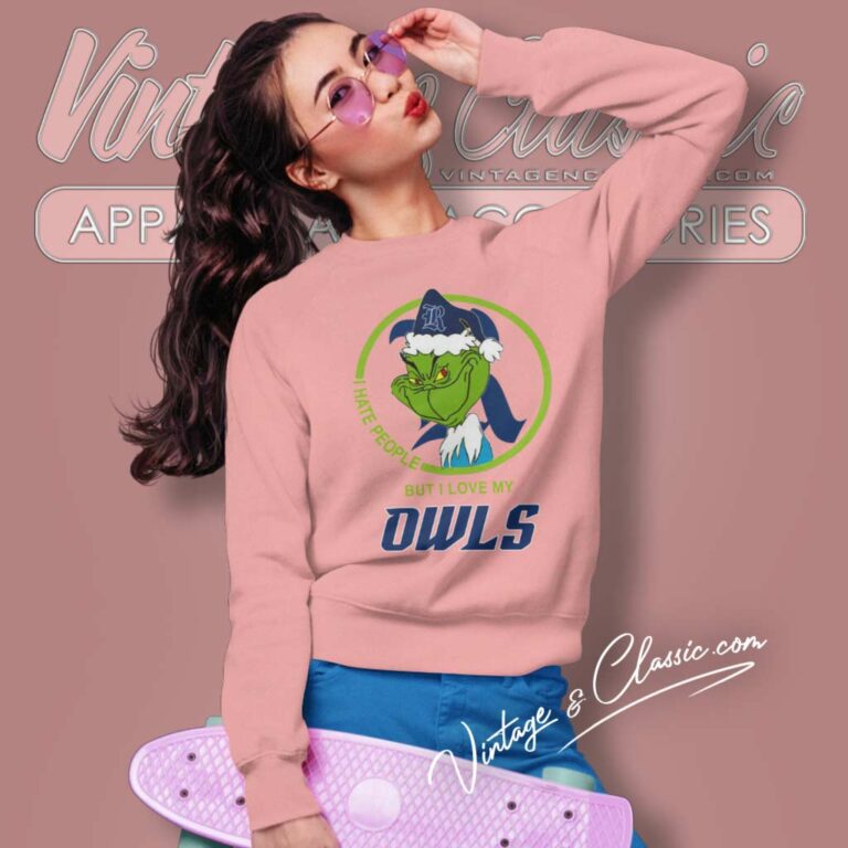Rice Owls Ncaa Christmas Grinch Shirt I Hate People But I Love My Rice Owls Sweatshirt Rice Owls Ncaa Christmas Grinch Shirt I Hate People But I Love My Rice Owls Sweatshirt