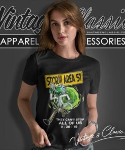 Rick Alien Storm Area 51 They Cant Stop Women T Shirt