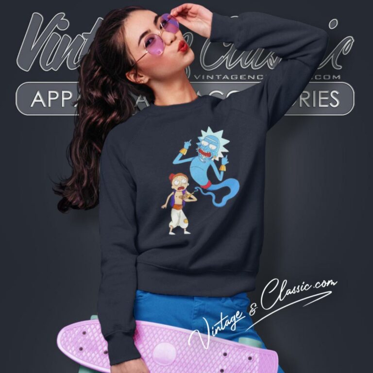 Rick And Morty Aladdin Sweatshirt Rick And Morty Aladdin Sweatshirt