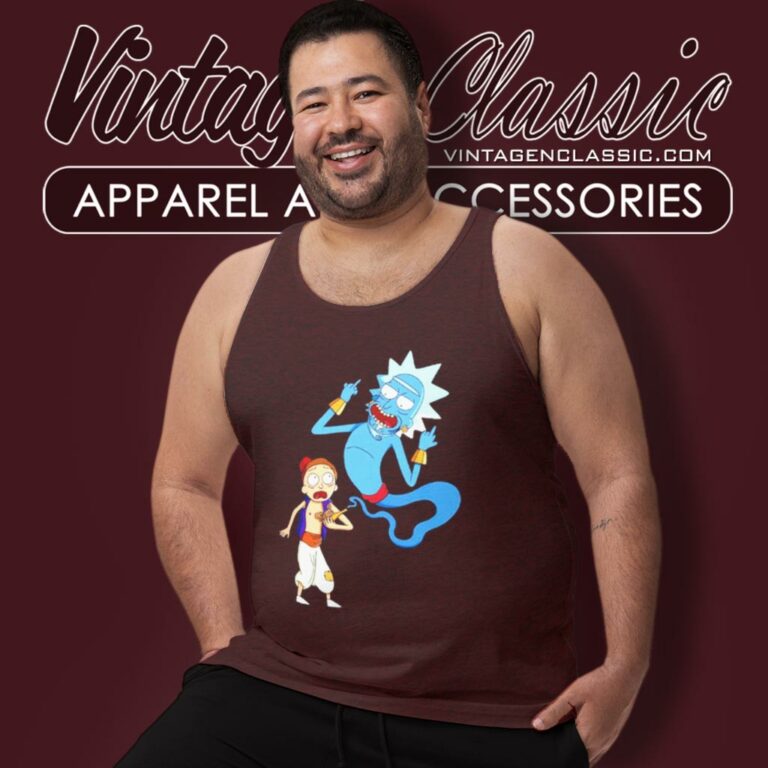 Rick And Morty Aladdin Tank Top Racerback Rick And Morty Aladdin Tank Top Racerback