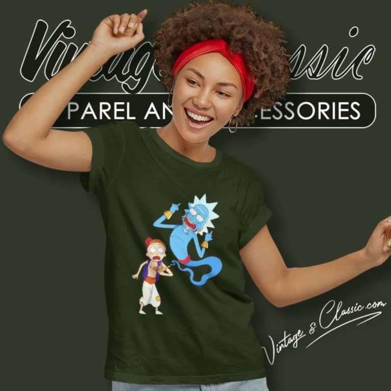 Rick And Morty Aladdin Women T Shirt Rick And Morty Aladdin Women T Shirt