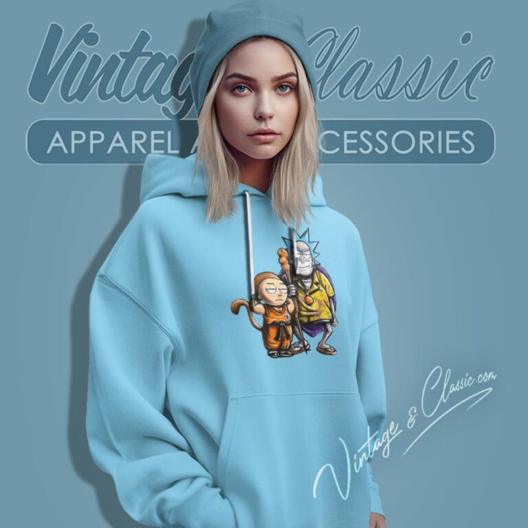 Rick And Morty As Dragon Ball Son Goku And Master Roshi Hoodie Rick And Morty As Dragon Ball Son Goku And Master Roshi Hoodie