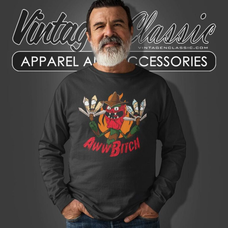 Rick And Morty Aww Bitch Long Sleeve Tee Rick And Morty Aww Bitch Long Sleeve Tee