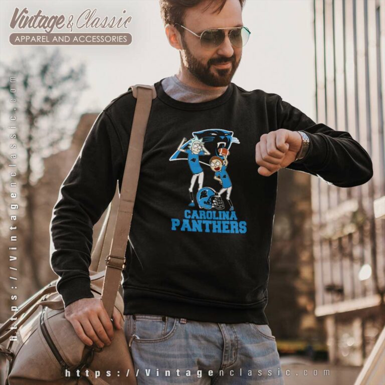 Rick And Morty Carolina Panthers Nfl Sweatshirt Rick And Morty Carolina Panthers Nfl Sweatshirt