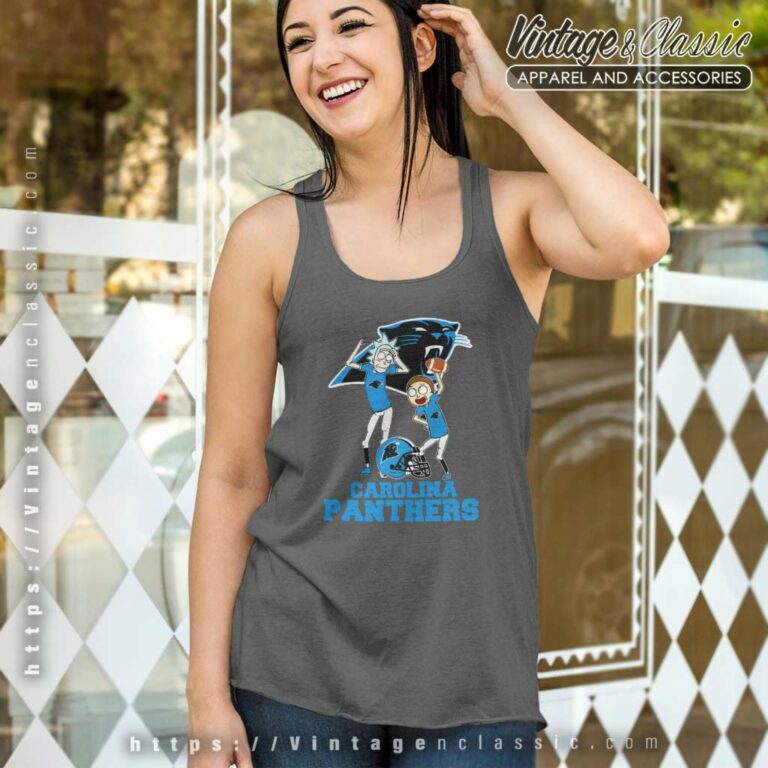 Rick And Morty Carolina Panthers Nfl Tank Top Racerback Rick And Morty Carolina Panthers Nfl Tank Top Racerback