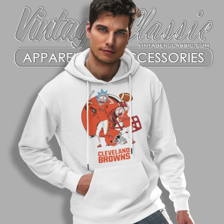 Rick And Morty Cleveland Browns Hoodie Rick And Morty Cleveland Browns Hoodie