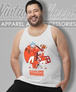 Rick And Morty Cleveland Browns Tank Top Racerback