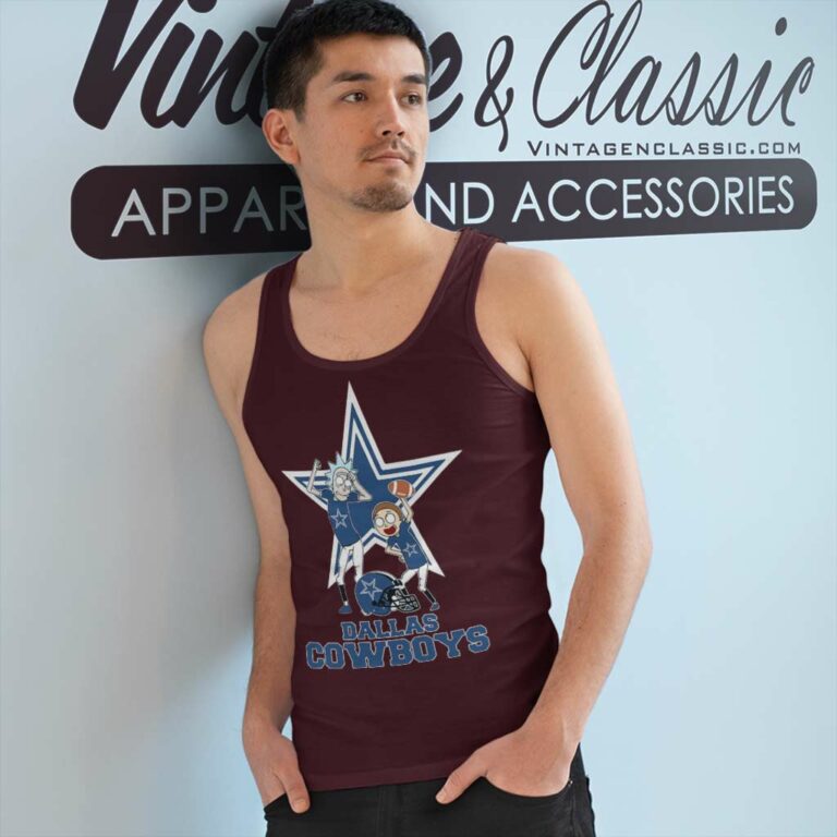 Rick And Morty Dallas Cowboys Tank Top Racerback Rick And Morty Dallas Cowboys Tank Top Racerback