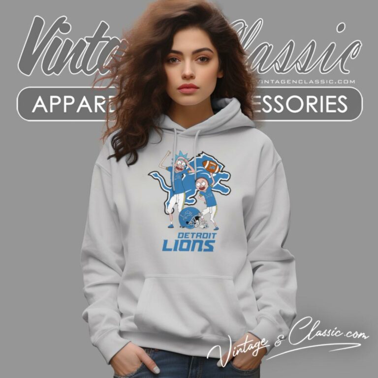 Rick And Morty Detroit Lions Hoodie Rick And Morty Detroit Lions Hoodie