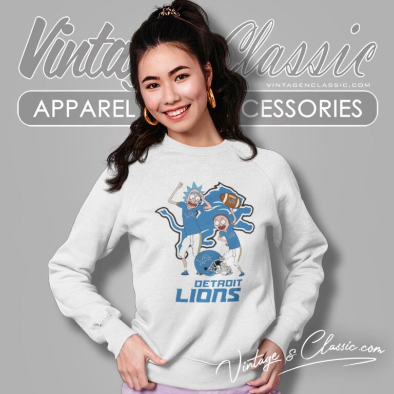 Rick And Morty Detroit Lions Sweatshirt Rick And Morty Detroit Lions Sweatshirt