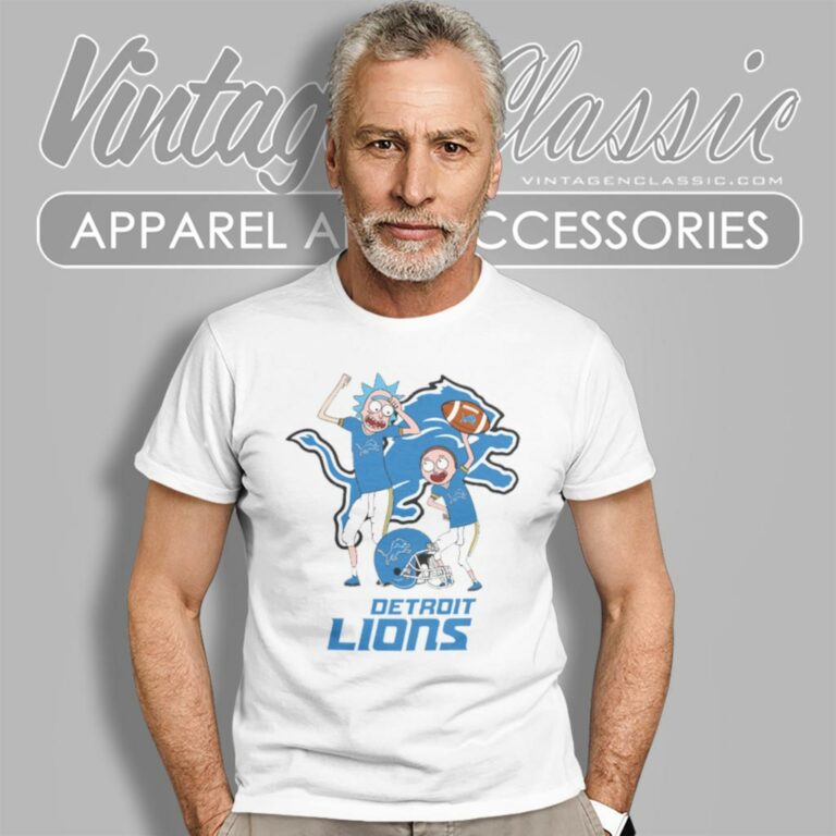 Rick And Morty Detroit Lions T Shirt Rick And Morty Detroit Lions T Shirt