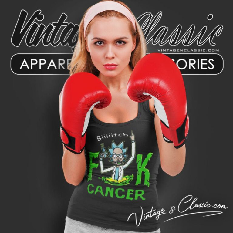 Rick And Morty Fuk Cancer Bitch Tank Top Racerback Rick And Morty Fuk Cancer Bitch Tank Top Racerback