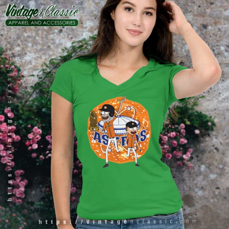 Rick And Morty Houston Astros World Series Champions V Neck TShirt Rick And Morty Houston Astros World Series Champions V Neck TShirt