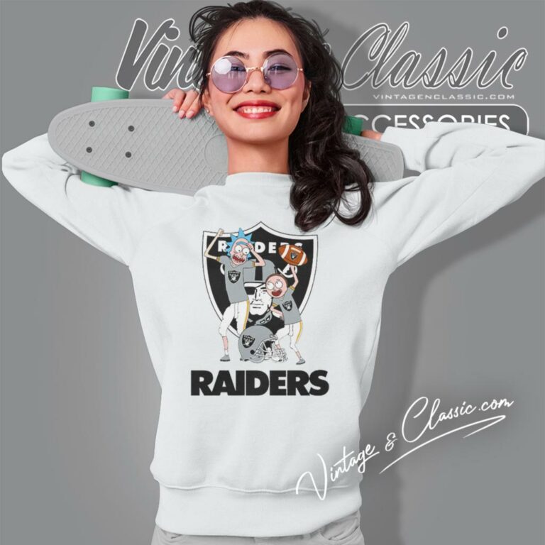 Rick And Morty Las Vegas Raiders Sweatshirt Rick And Morty Las Vegas Raiders Sweatshirt