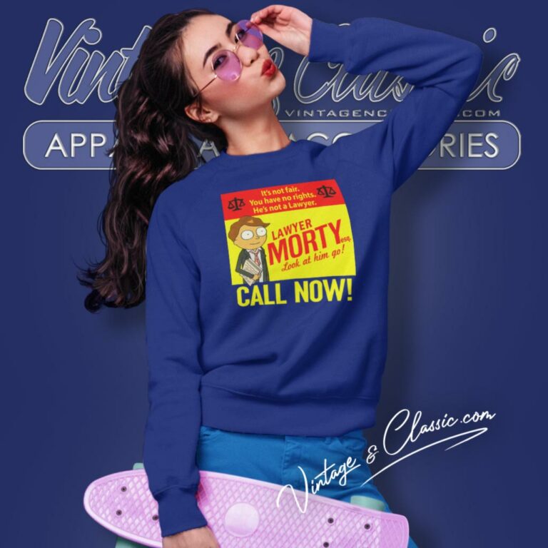 Rick And Morty Lawyer Morty Sweatshirt Rick And Morty Lawyer Morty Sweatshirt