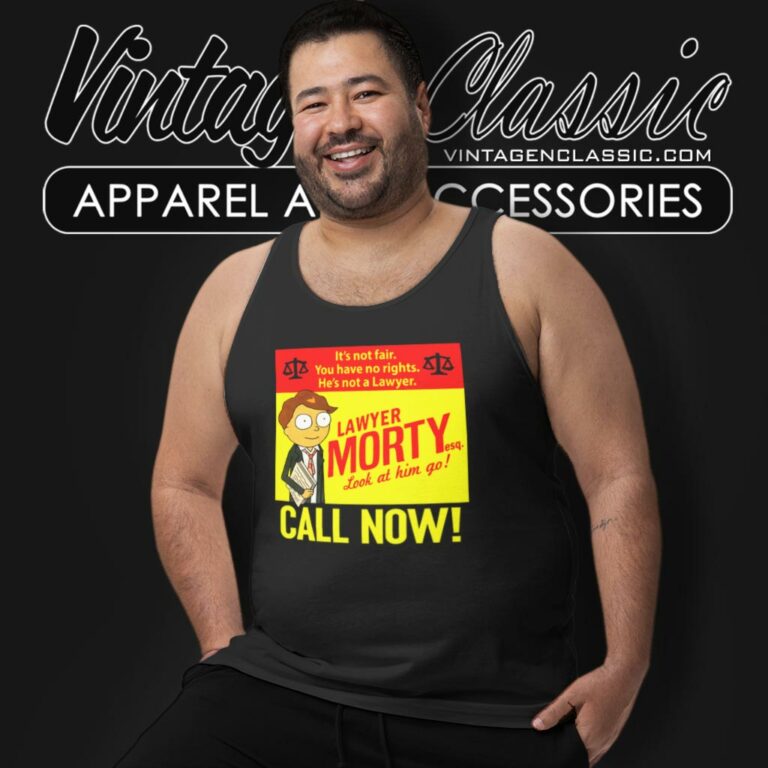 Rick And Morty Lawyer Morty Tank Top Racerback Rick And Morty Lawyer Morty Tank Top Racerback