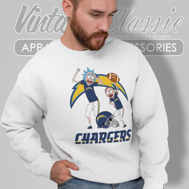Rick And Morty Los Angeles Chargers Sweatshirt Rick And Morty Los Angeles Chargers Sweatshirt