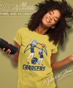 Rick And Morty Los Angeles Chargers Women T Shirt