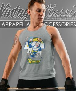 Rick And Morty Los Angeles Rams Tank Top Racerback
