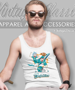 Rick And Morty Miami Dolphins Tank Top Racerback