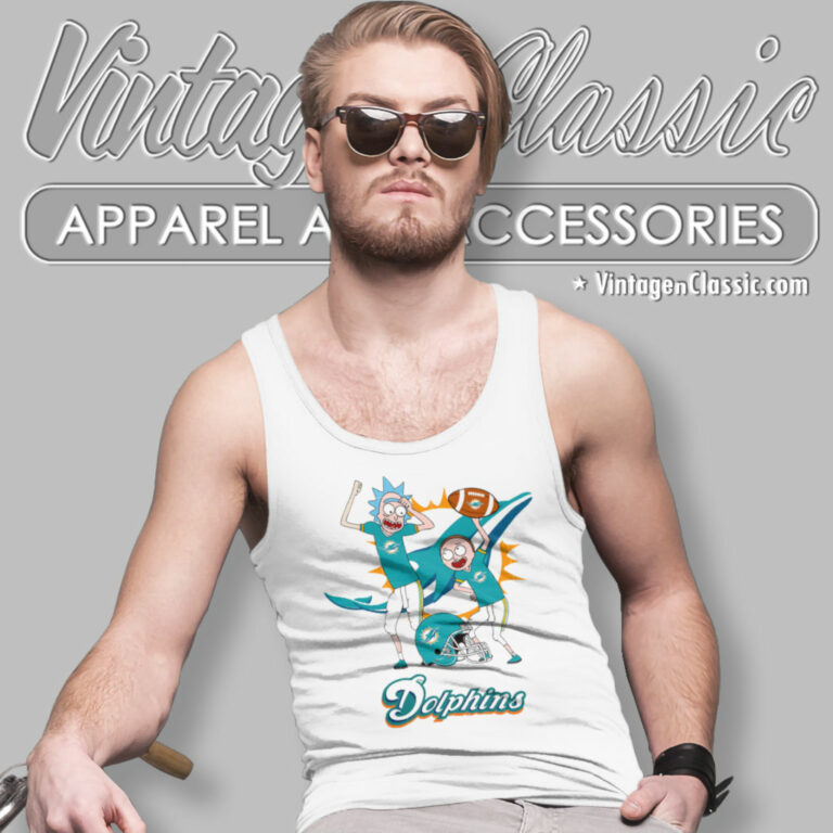 Rick And Morty Miami Dolphins Tank Top Racerback Rick And Morty Miami Dolphins Tank Top Racerback