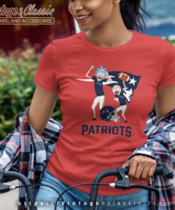 Rick And Morty New England Patriots Women TShirt