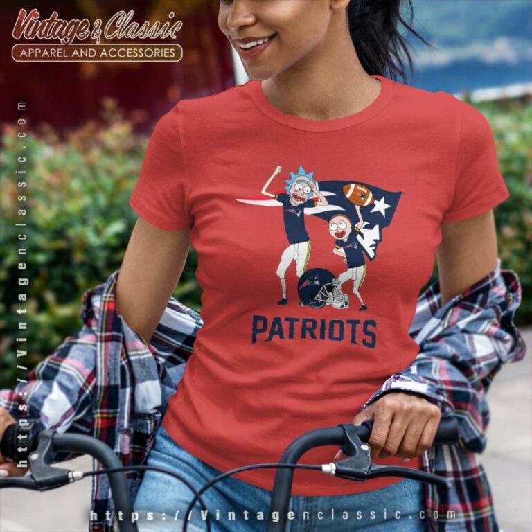 Rick And Morty New England Patriots Women TShirt Rick And Morty New England Patriots Women TShirt