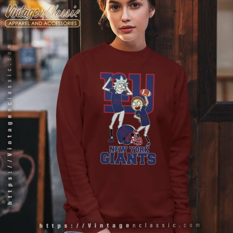 Rick And Morty New York Giants Sweatshirt Rick And Morty New York Giants Sweatshirt