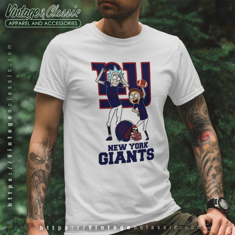 Rick And Morty New York Giants T Shirt Rick And Morty New York Giants T Shirt